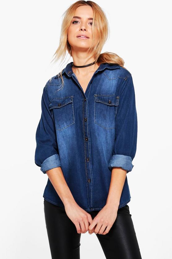 Louise Long Sleeve Denim Shirt